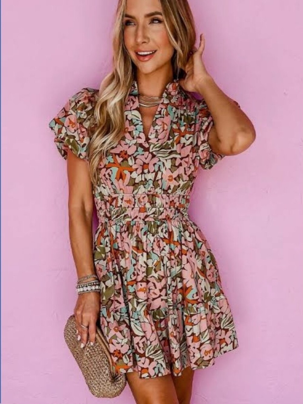 ENTRO Floral Dress